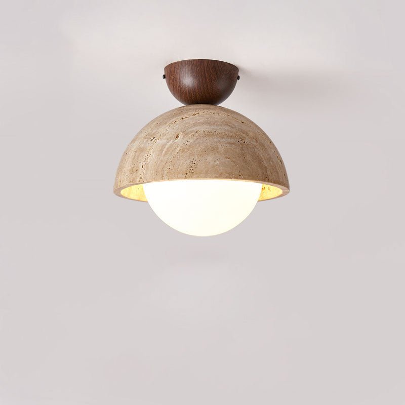 Flore Travertine Bud Ceiling Light by FIFTH & BEAM — product view 15
