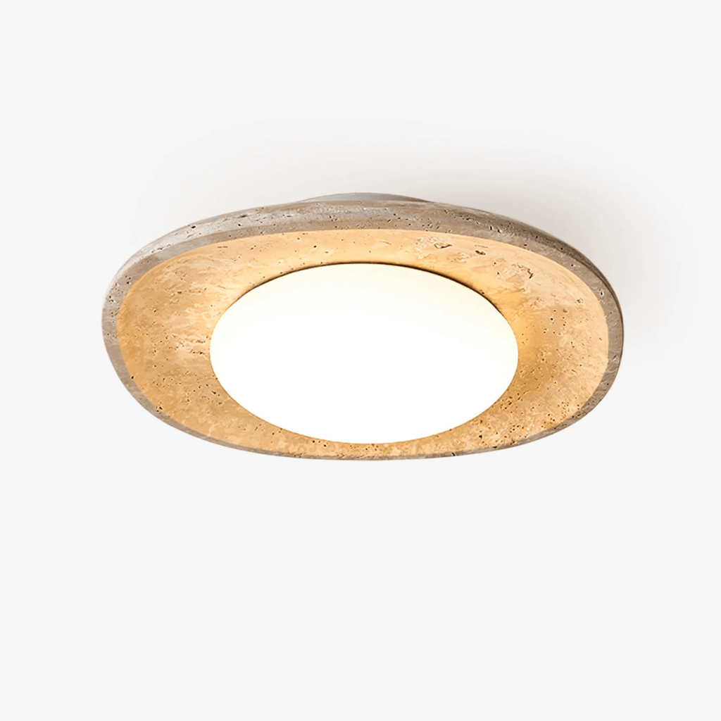 Luma Travertine Ceiling Light by FIFTH & BEAM — product view 1