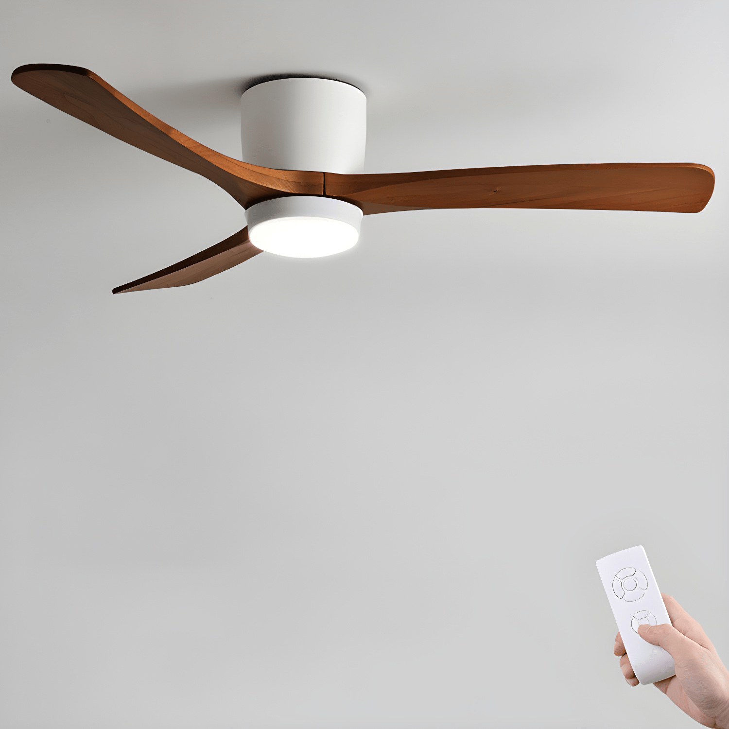 Nordic Wooden 42"/48"/52" Ceiling Fan Light by FIFTH & BEAM — product view 24