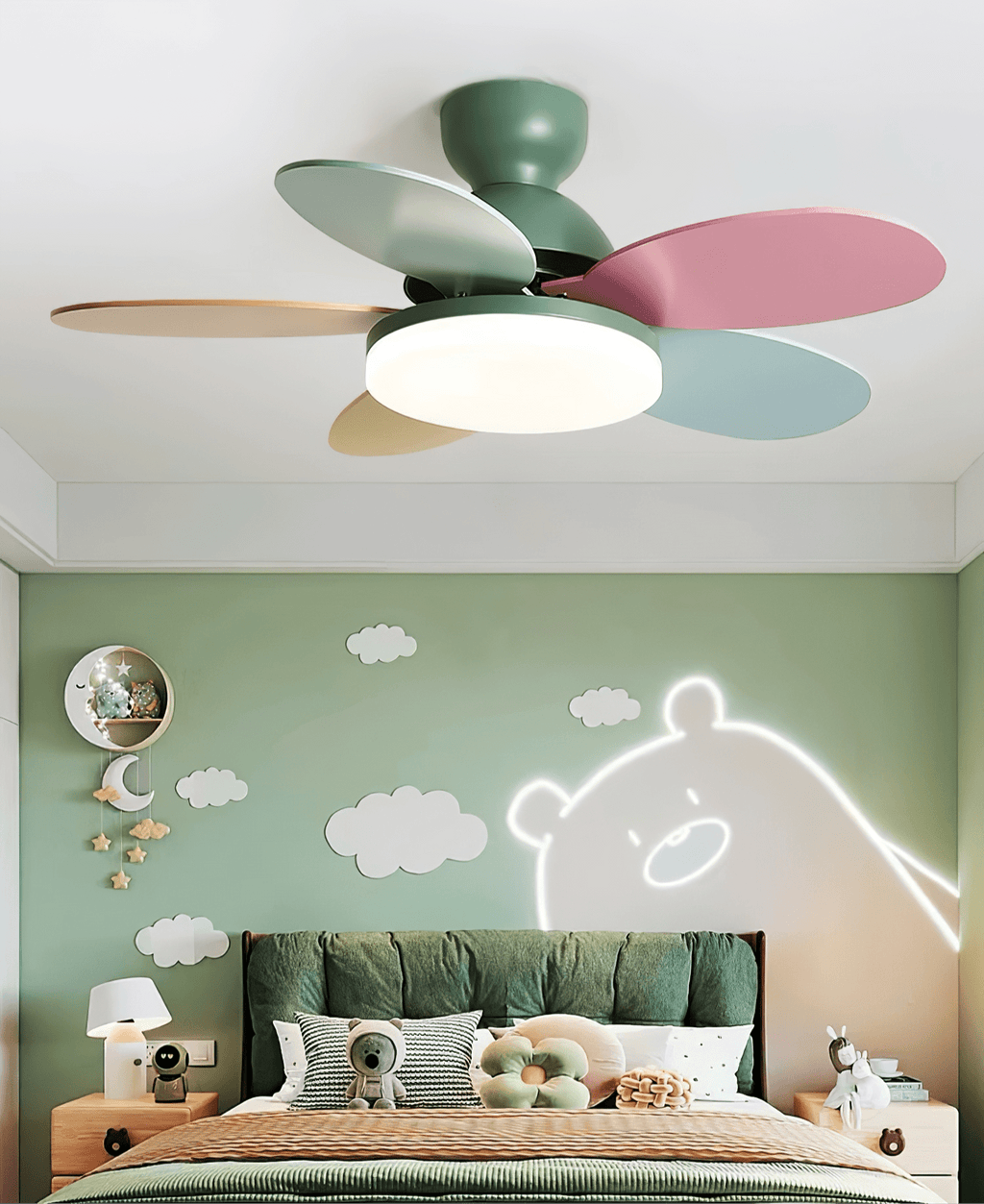 Petalo Ceiling Fan Light by FIFTH & BEAM — product view 25