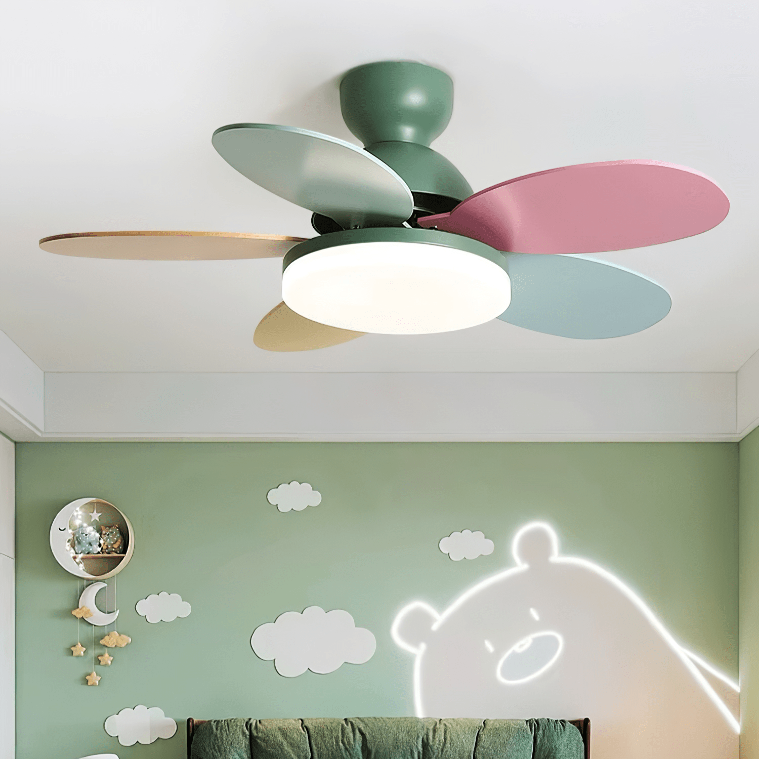Petalo Ceiling Fan Light by FIFTH & BEAM — product view 23