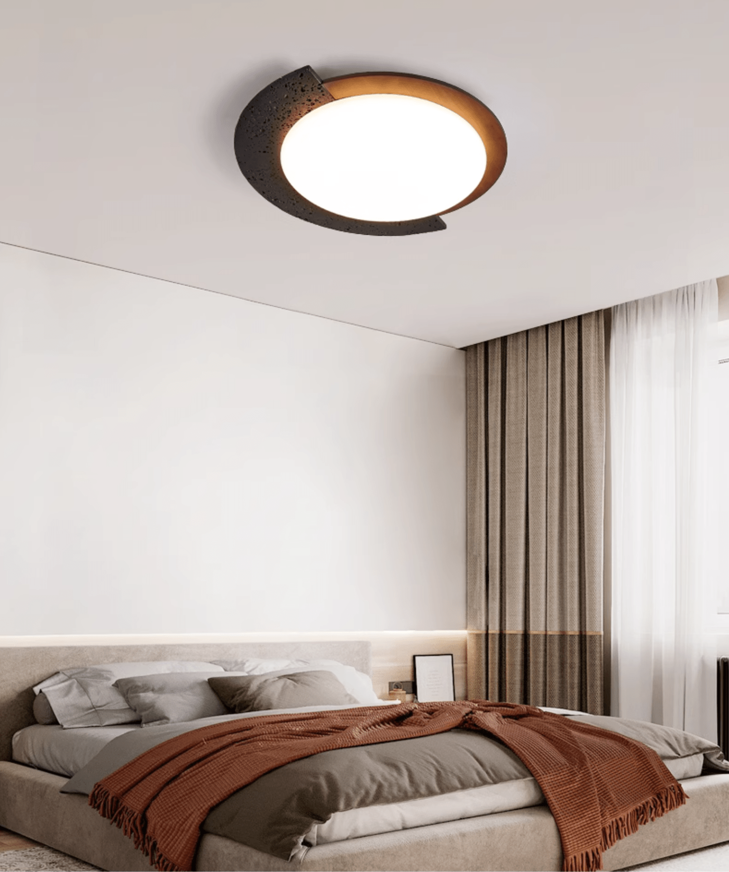 Blackhole Stone Ceiling Light by FIFTH & BEAM — product view 2
