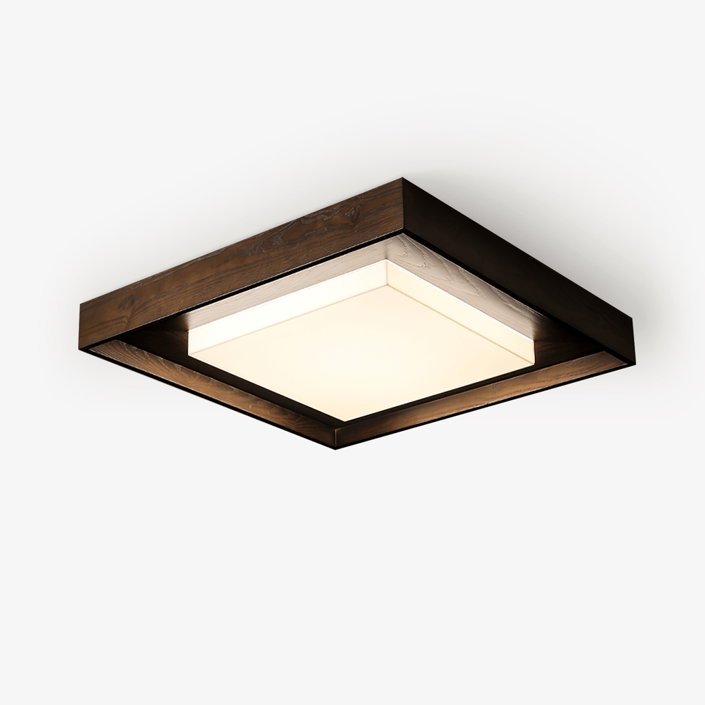 Kurin Wood Frame Ceiling Light by FIFTH & BEAM — product view 1
