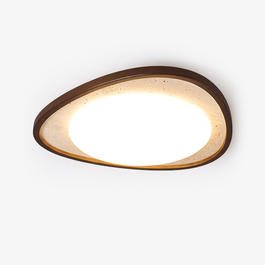 Lunaro Moonstone Travertine Ceiling Light by FIFTH & BEAM — product view 1