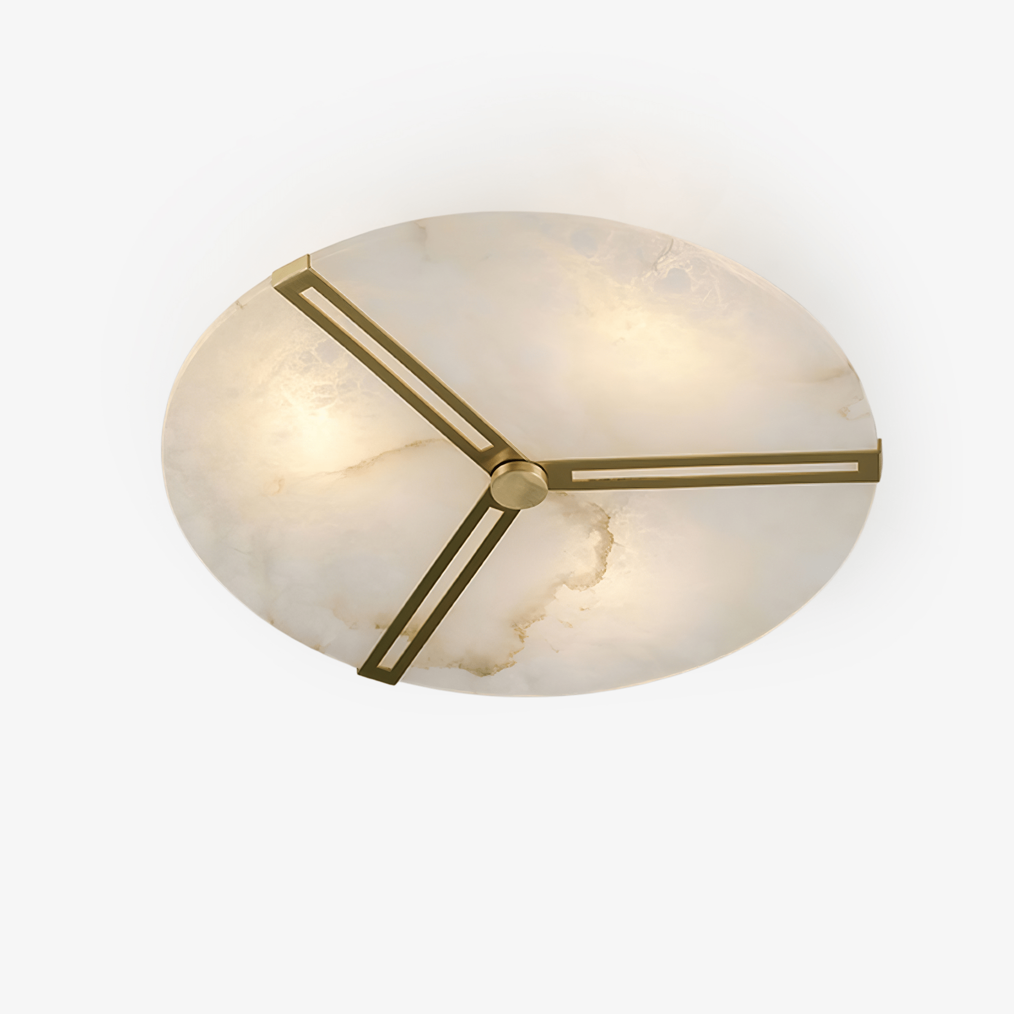 Clocks Alabaster Ceiling Light by FIFTH & BEAM — product view 1
