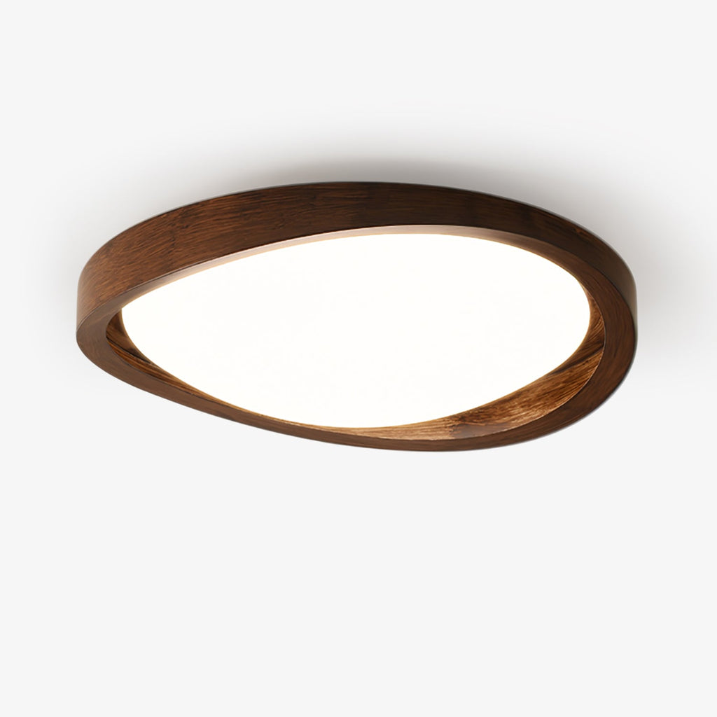 Walnut Curved Edge Ceiling Light by FIFTH & BEAM — product view 9