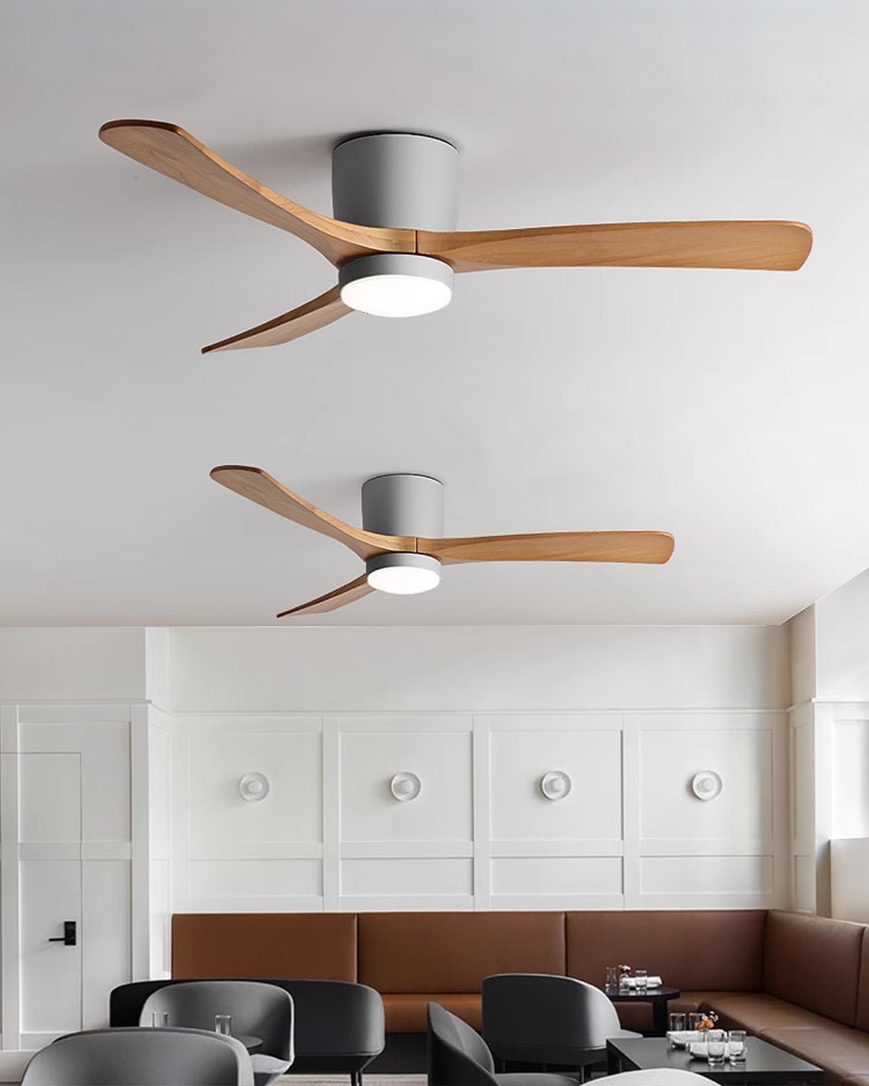 Nordic Wooden 42"/48"/52" Ceiling Fan Light by FIFTH & BEAM — product view 40