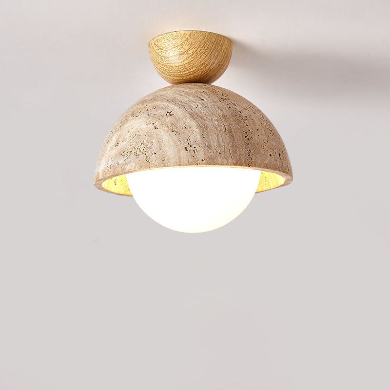 Flore Travertine Bud Ceiling Light by FIFTH & BEAM — product view 16