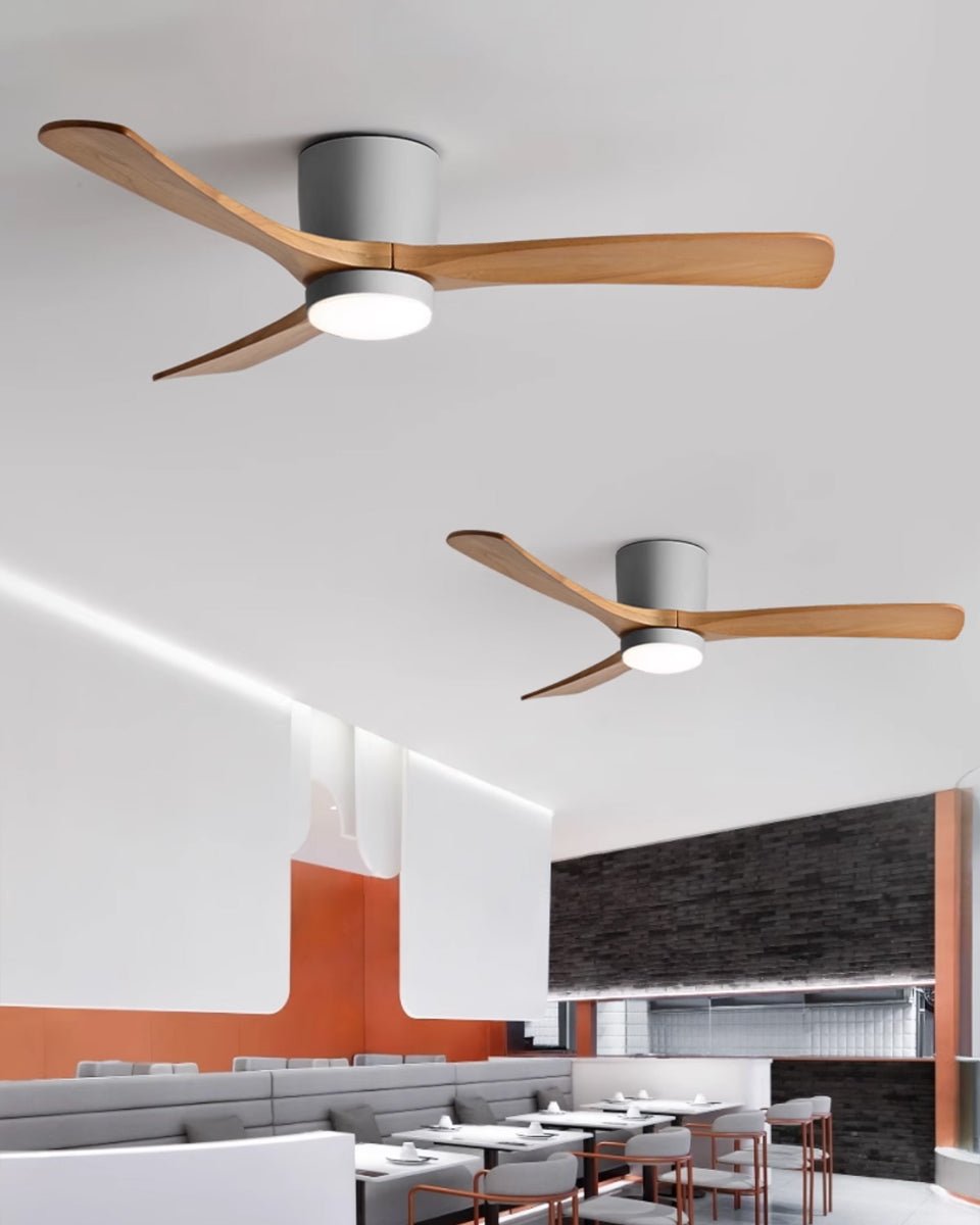 Nordic Wooden 42"/48"/52" Ceiling Fan Light by FIFTH & BEAM — product view 43