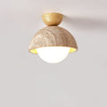 Flore Travertine Bud Ceiling Light by FIFTH & BEAM — product view 14