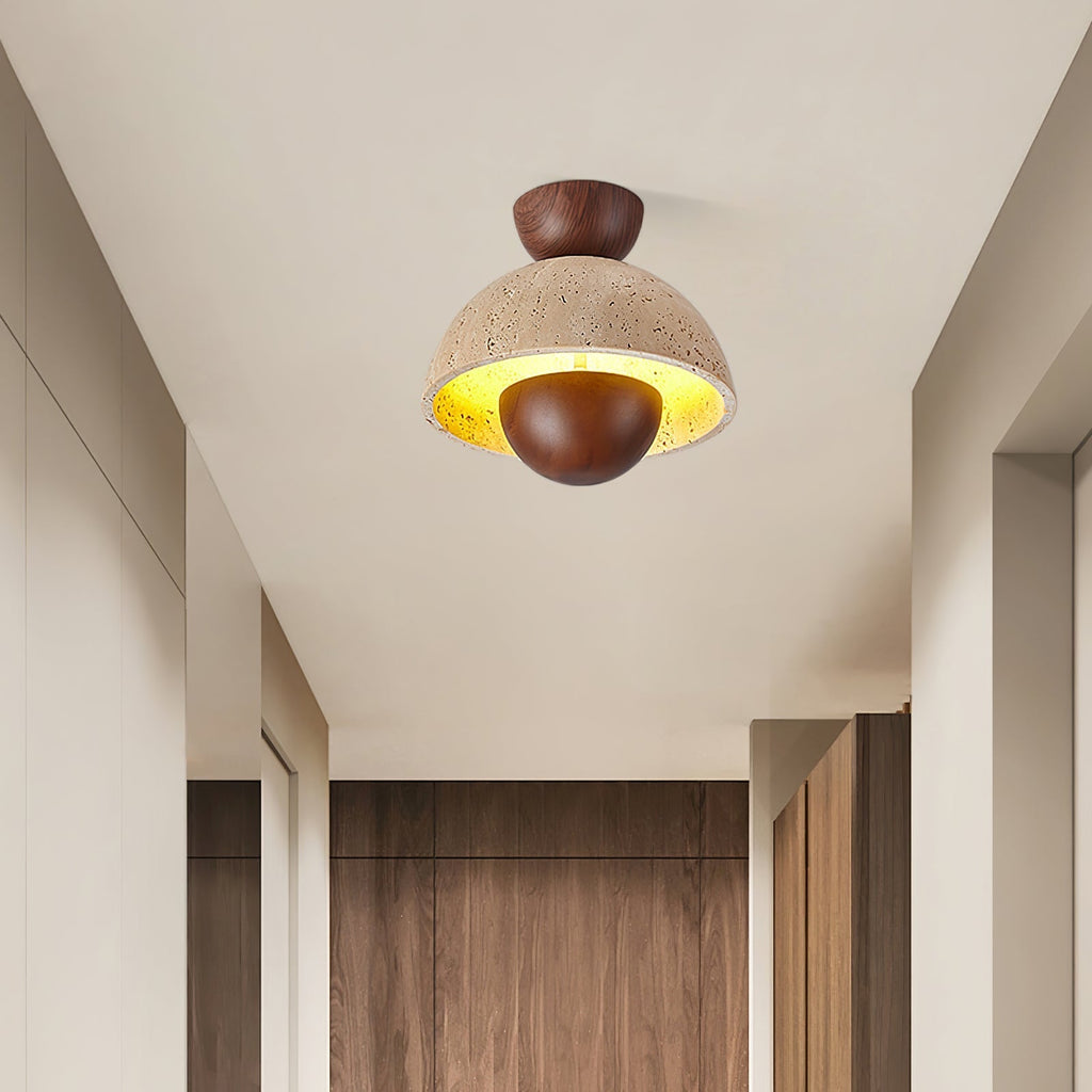 Nerio Travertine Ceiling Light by FIFTH & BEAM — product view 11