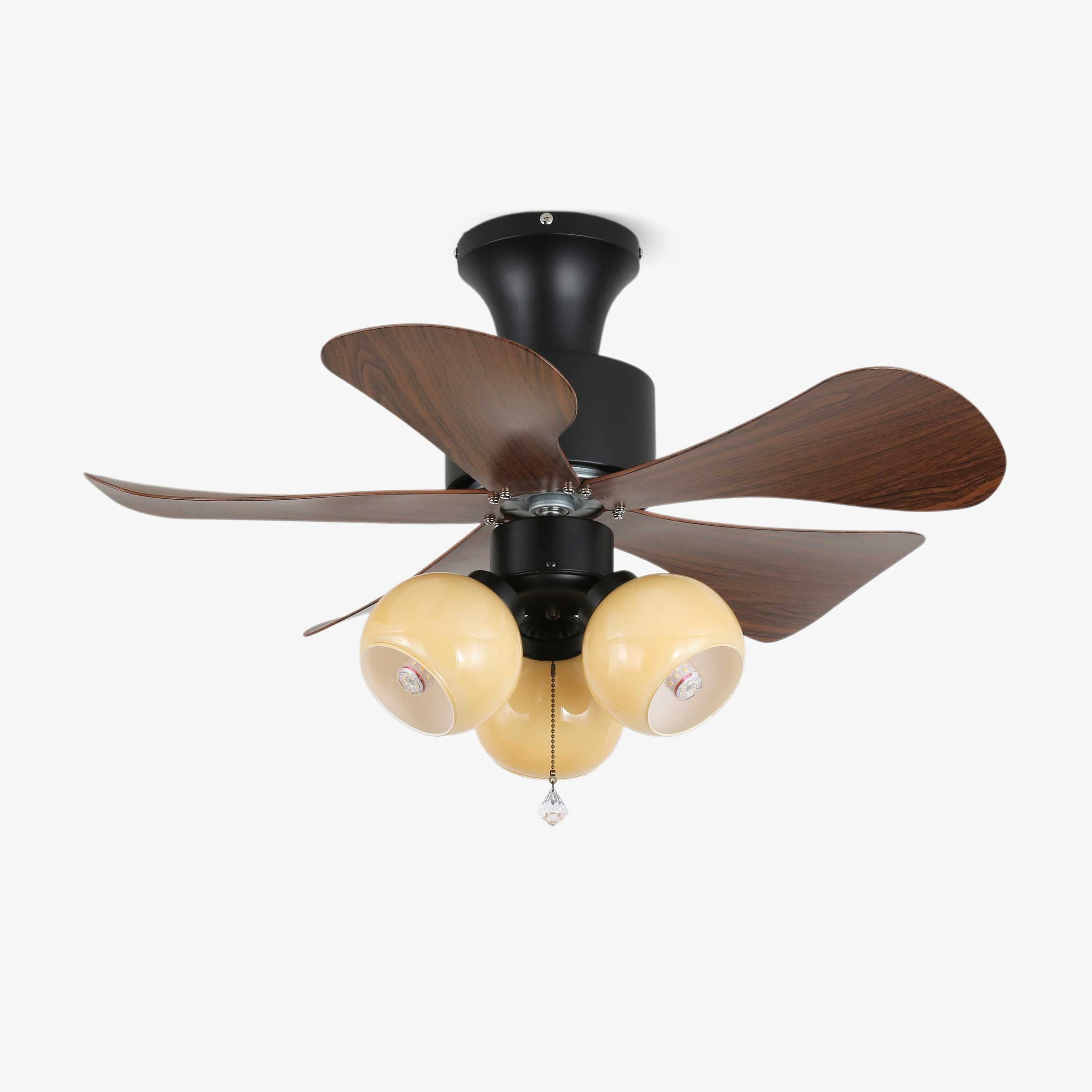 Woodgrain Charm Ceiling Fan Light by FIFTH & BEAM — product view 1