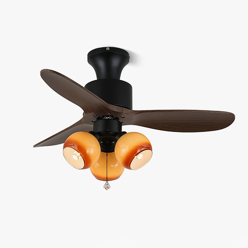 Amberglo Retro Ceiling Fan Light by FIFTH & BEAM — product view 1