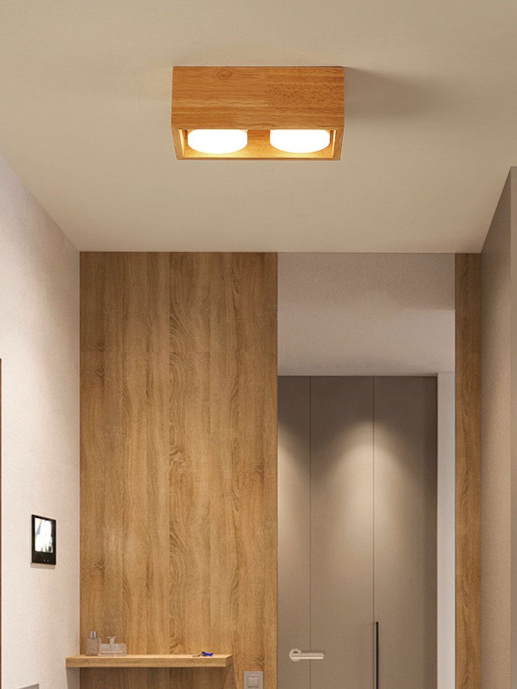 Cobra Wood Ceiling Light by FIFTH & BEAM — product view 4