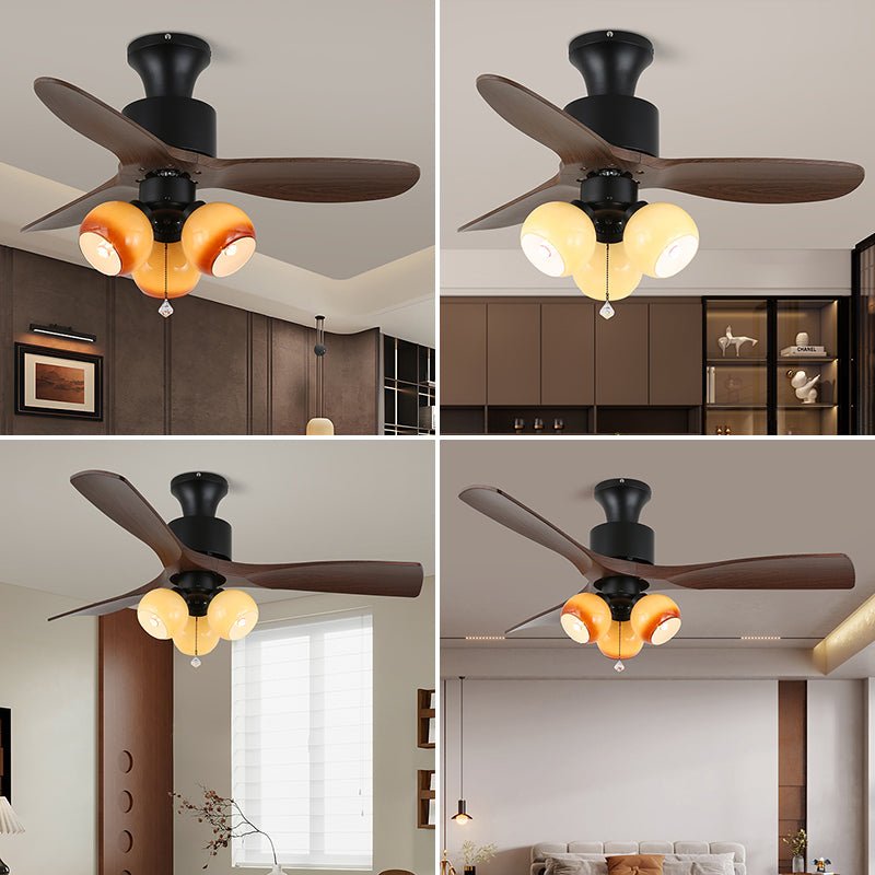 Amberglo Retro Ceiling Fan Light by FIFTH & BEAM — product view 6
