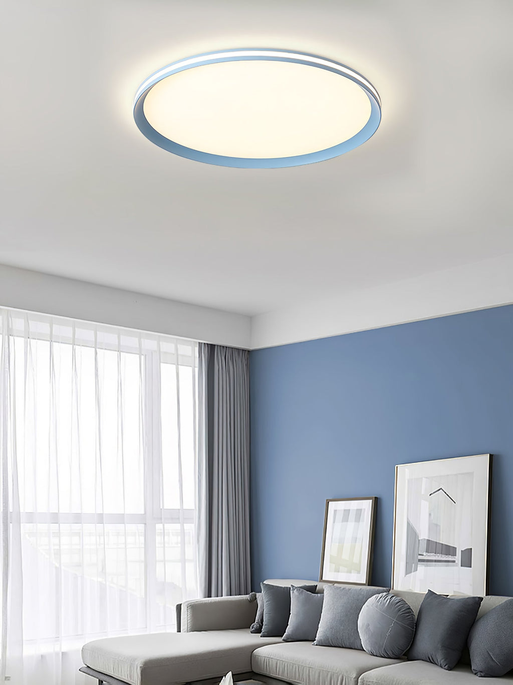 Acrylic Circular LED Ceiling Light by FIFTH & BEAM — product view 8