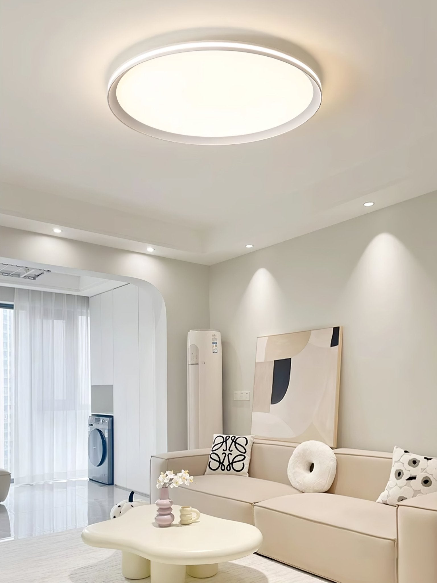 Acrylic Circular LED Ceiling Light by FIFTH & BEAM — product view 4
