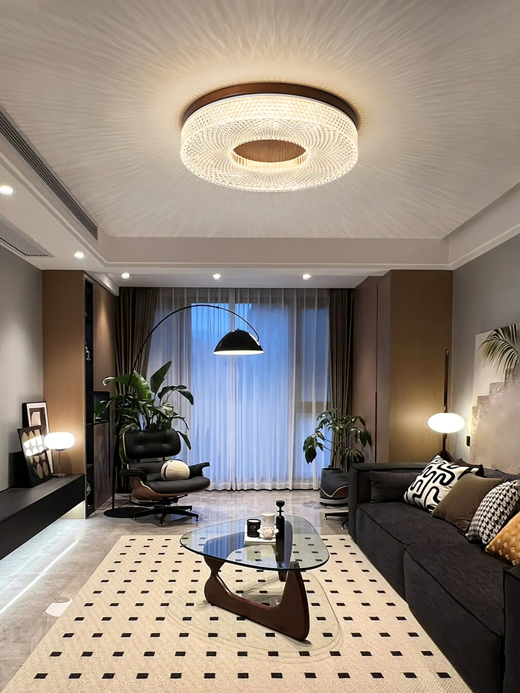 Acrylic Halo Round Ceiling Light by FIFTH & BEAM — product view 16