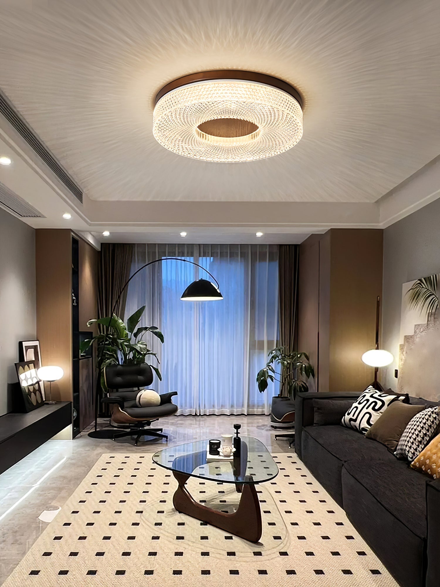 Acrylic Halo Round Ceiling Light by FIFTH & BEAM — product view 16