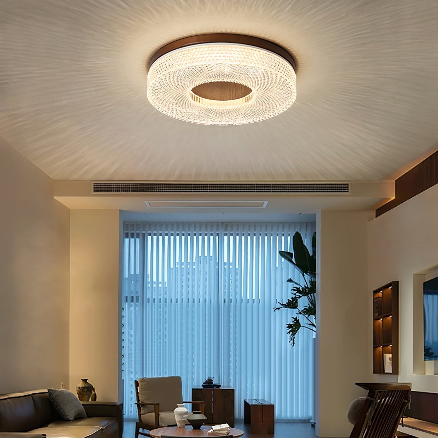 Acrylic Halo Round Ceiling Light by FIFTH & BEAM — product view 2