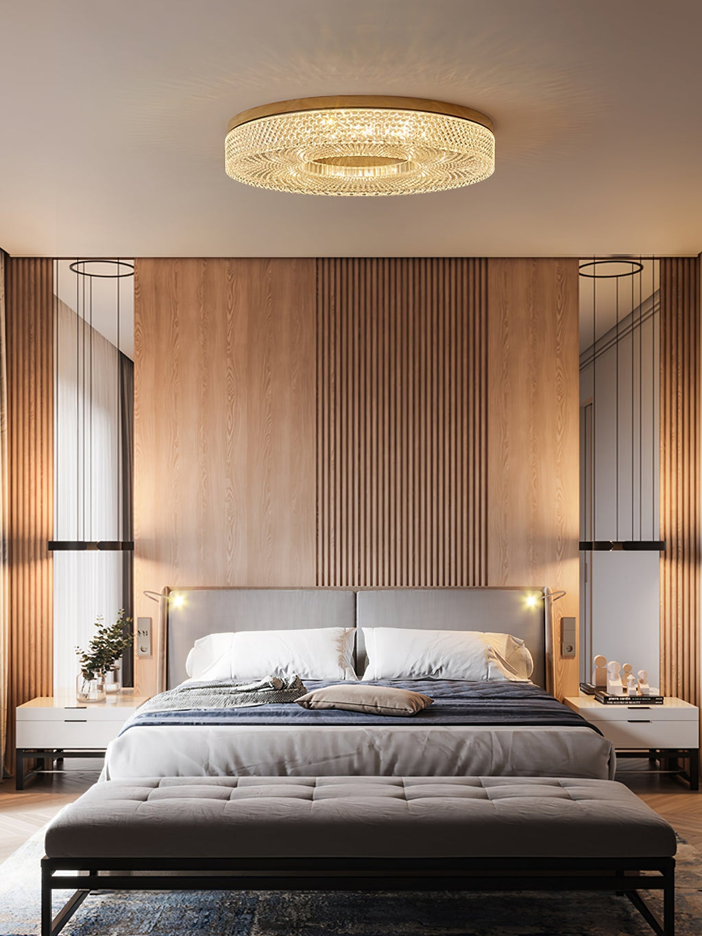Acrylic Halo Round Ceiling Light by FIFTH & BEAM — product view 7