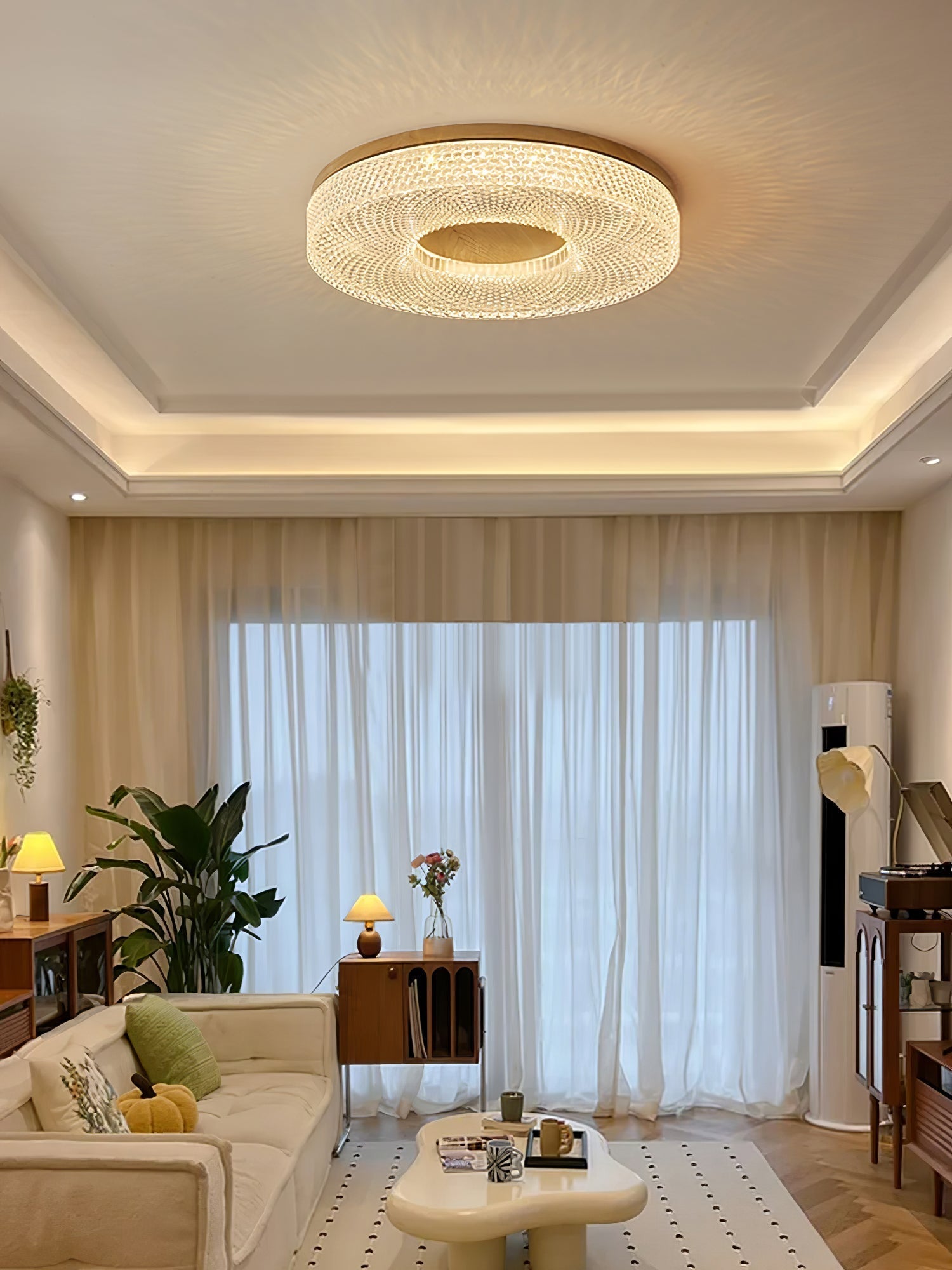 Acrylic Halo Round Ceiling Light by FIFTH & BEAM — product view 23