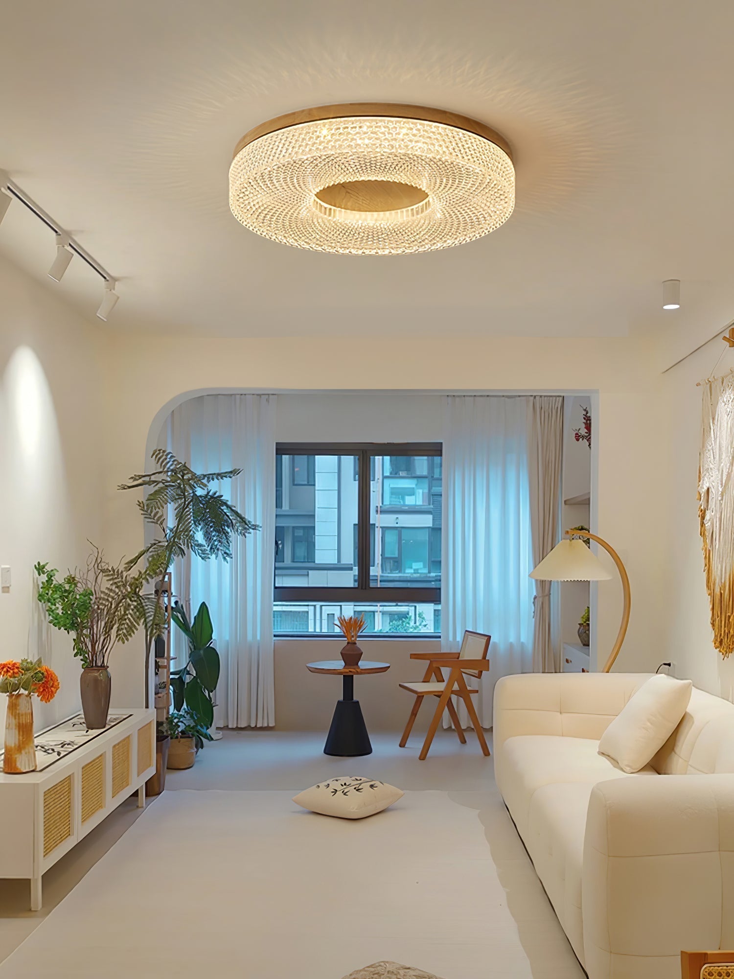 Acrylic Halo Round Ceiling Light by FIFTH & BEAM — product view 25