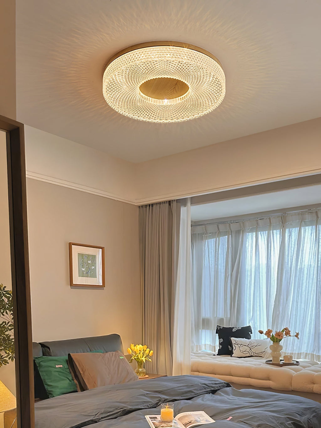 Acrylic Halo Round Ceiling Light by FIFTH & BEAM — product view 26