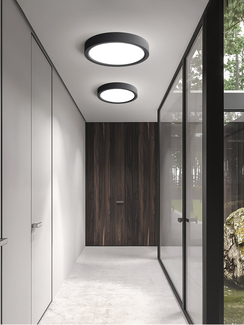 Acrylic Thinnest Round Ceiling Light by FIFTH & BEAM — product view 3