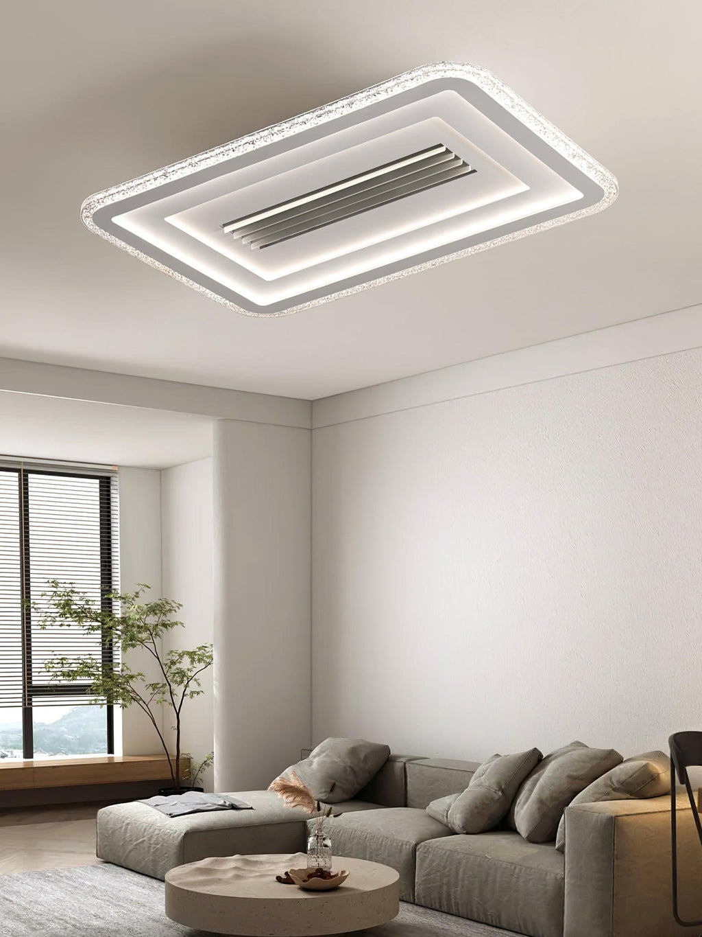 Acrylic Ultrathin Rectangle Ceiling Lamp by FIFTH & BEAM — product view 8