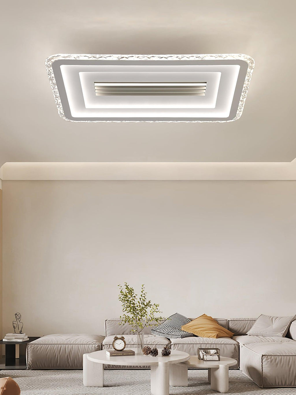 Acrylic Ultrathin Rectangle Ceiling Lamp by FIFTH & BEAM — product view 11