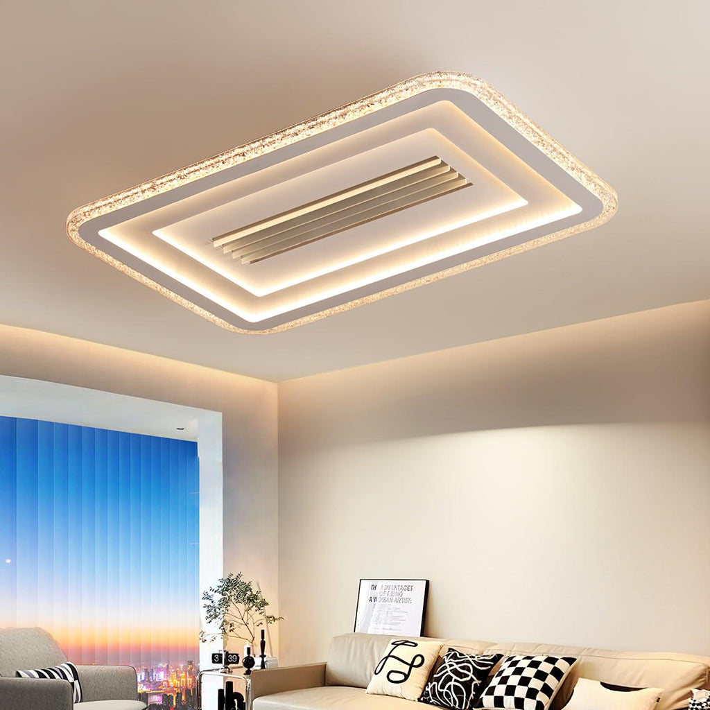Acrylic Ultrathin Rectangle Ceiling Lamp by FIFTH & BEAM — product view 2
