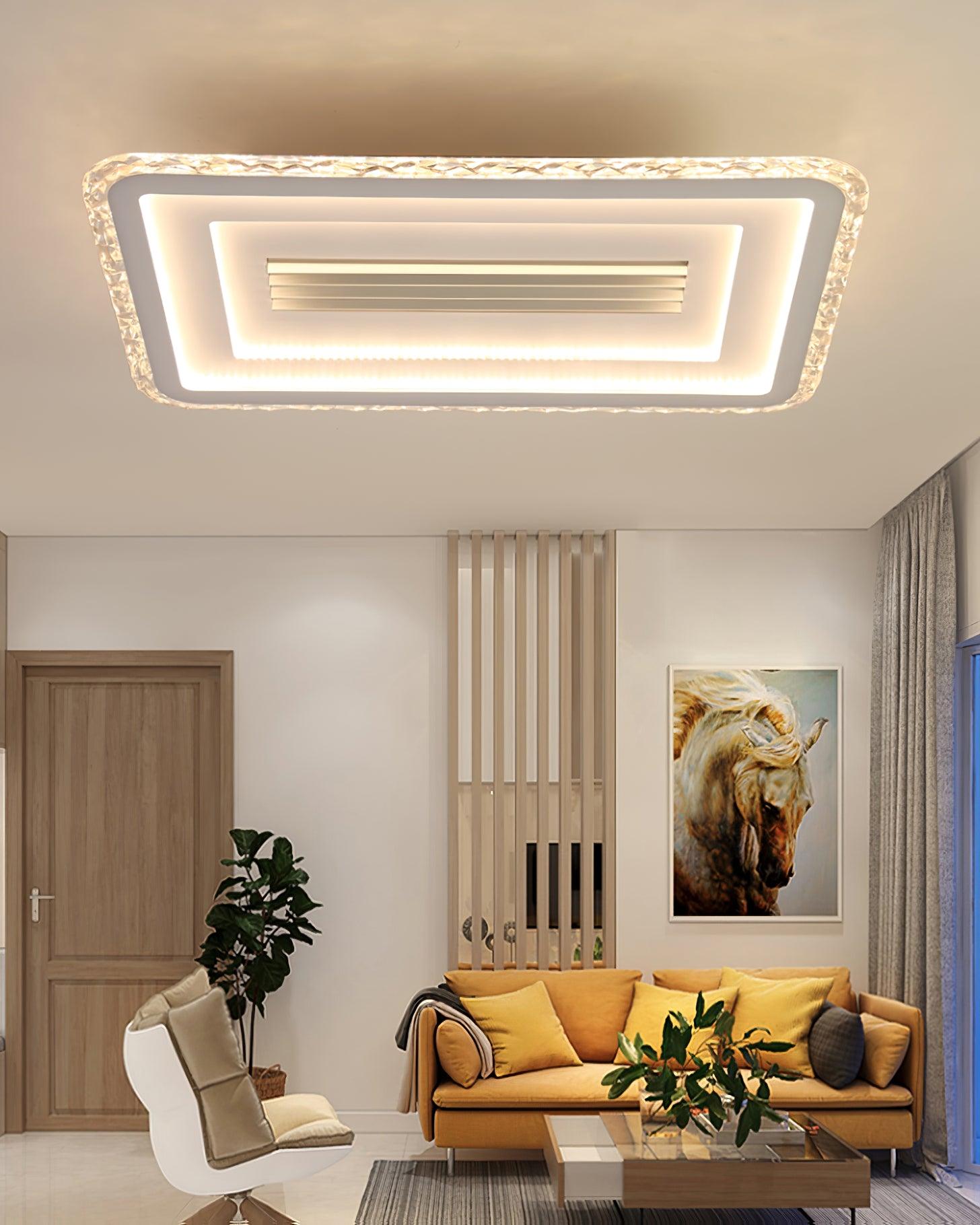 Acrylic Ultrathin Rectangle Ceiling Lamp by FIFTH & BEAM — product view 6