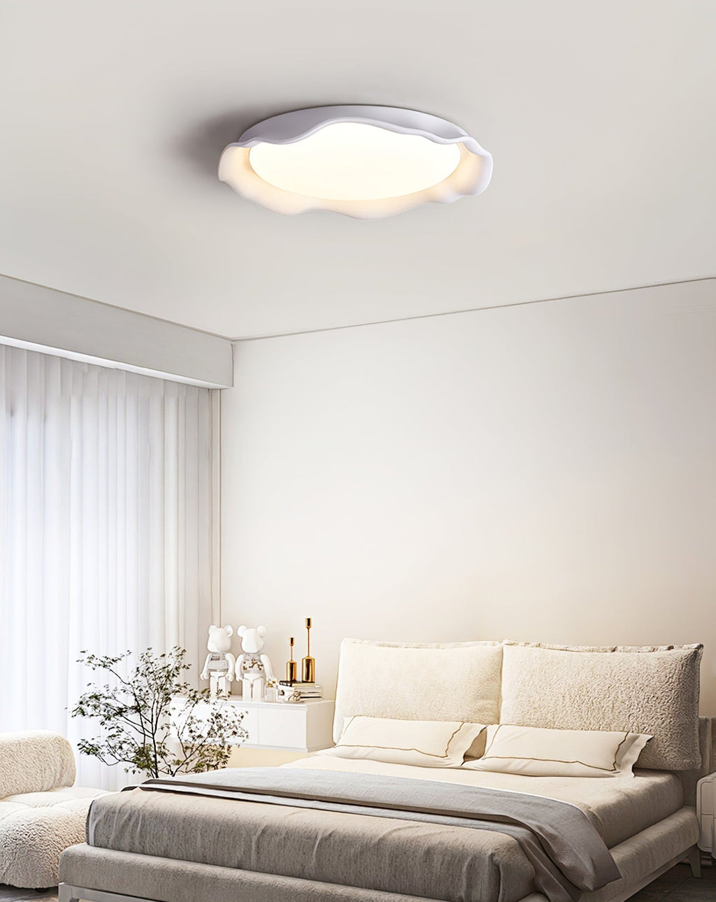 Aera Microcement Ceiling Light by FIFTH & BEAM — product view 3