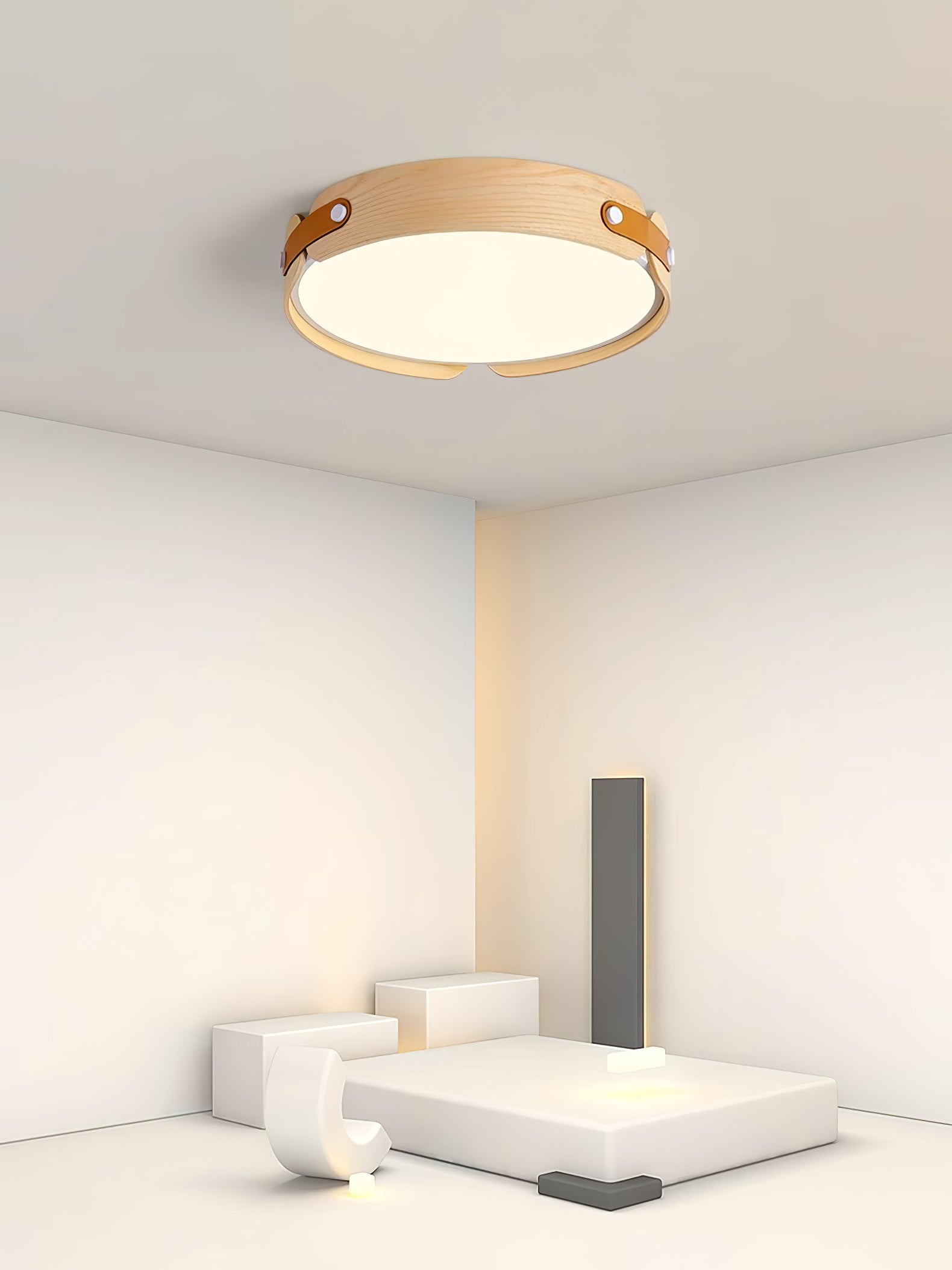 Aiwen Wood Ceiling Light by FIFTH & BEAM — product view 33