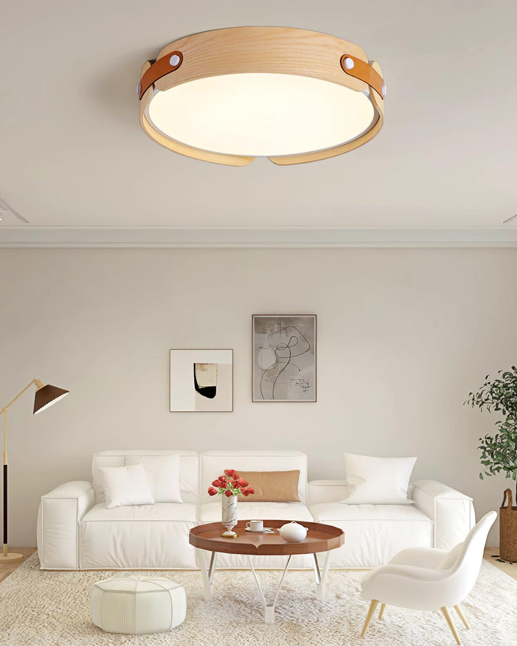 Aiwen Wood Ceiling Light by FIFTH & BEAM — product view 15