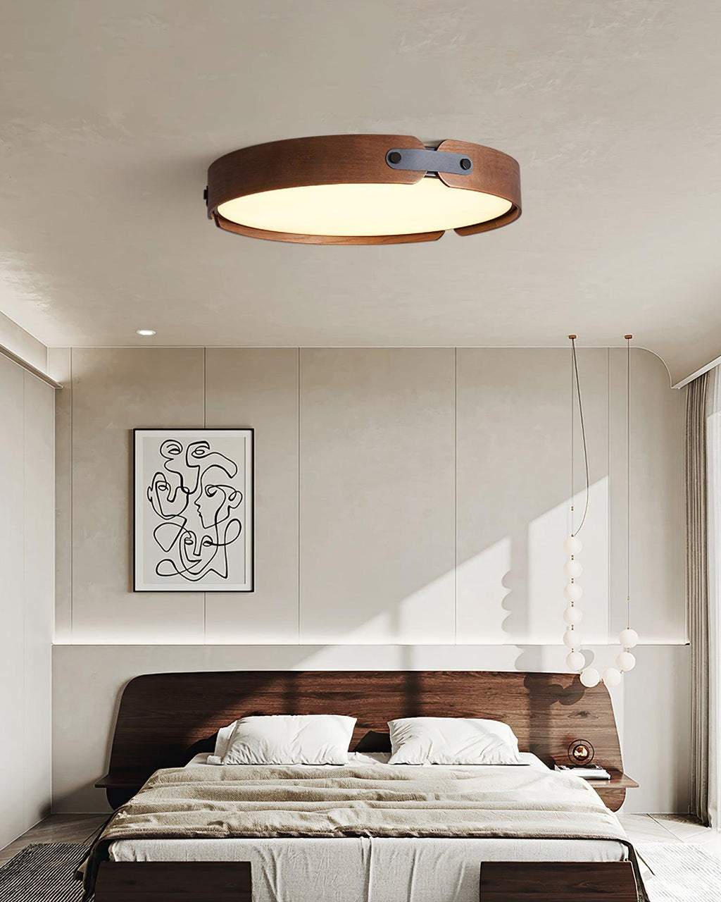 Aiwen Wood Ceiling Light by FIFTH & BEAM — product view 8