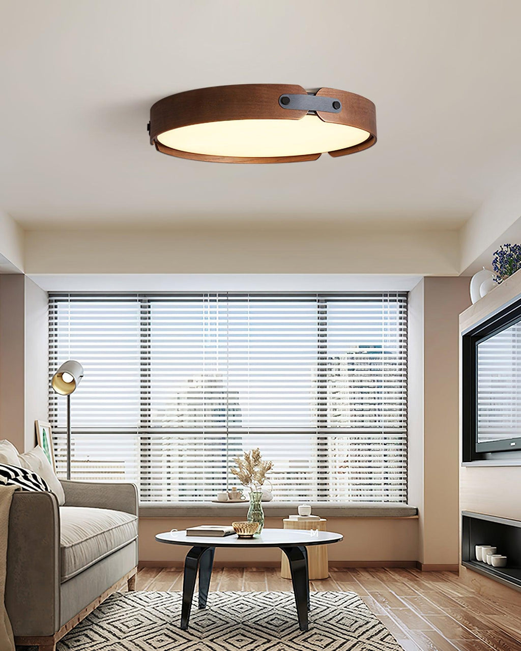Aiwen Wood Ceiling Light by FIFTH & BEAM — product view 9