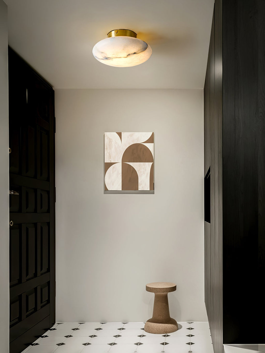 Alabaster Oval Ceiling Lamp by FIFTH & BEAM — product view 19