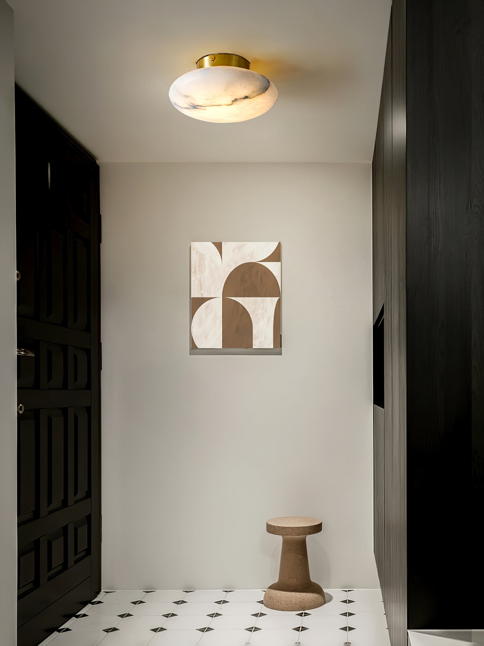 Alabaster Oval Ceiling Lamp by FIFTH & BEAM — product view 19