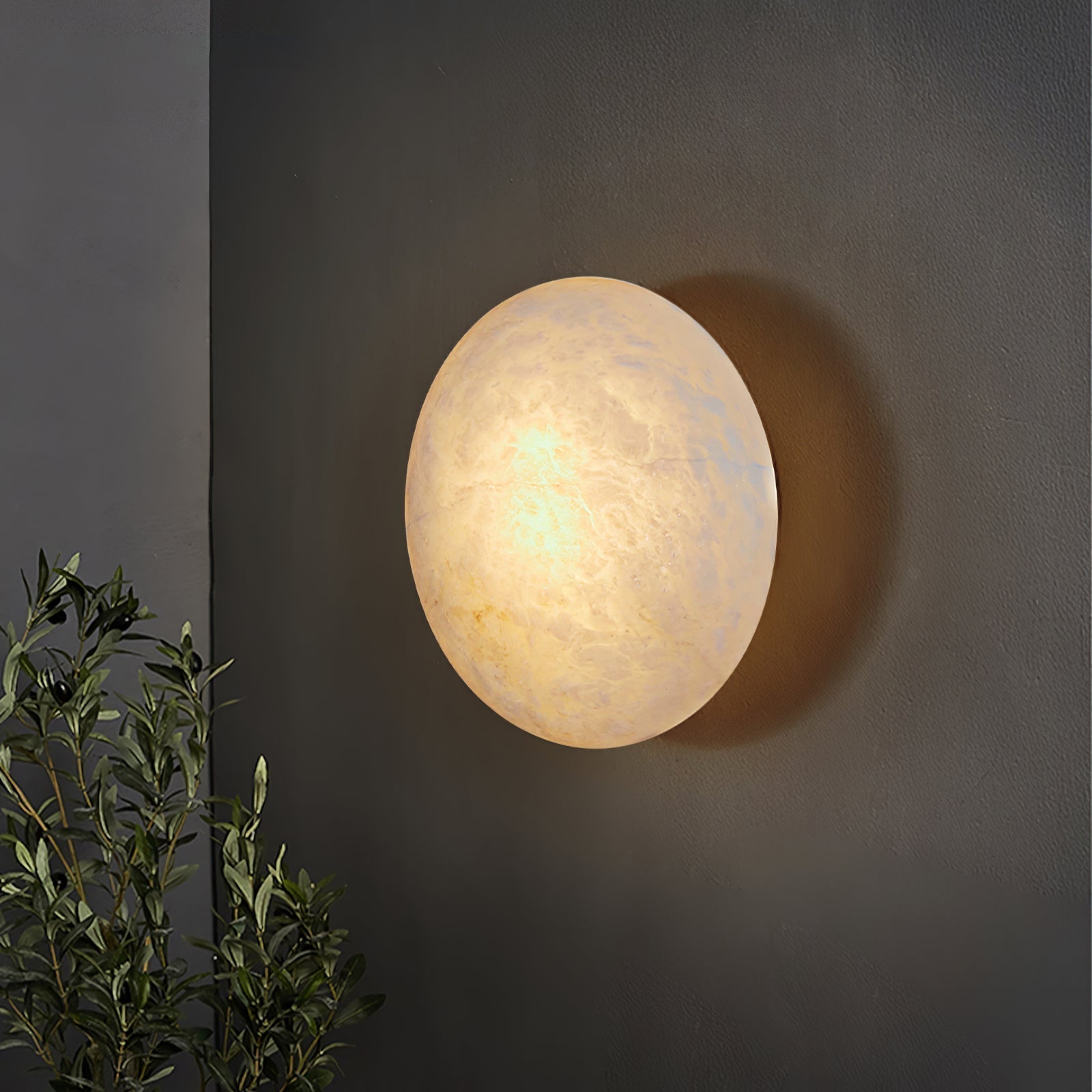 Alabaster Oval Ceiling Lamp by FIFTH & BEAM — product view 20