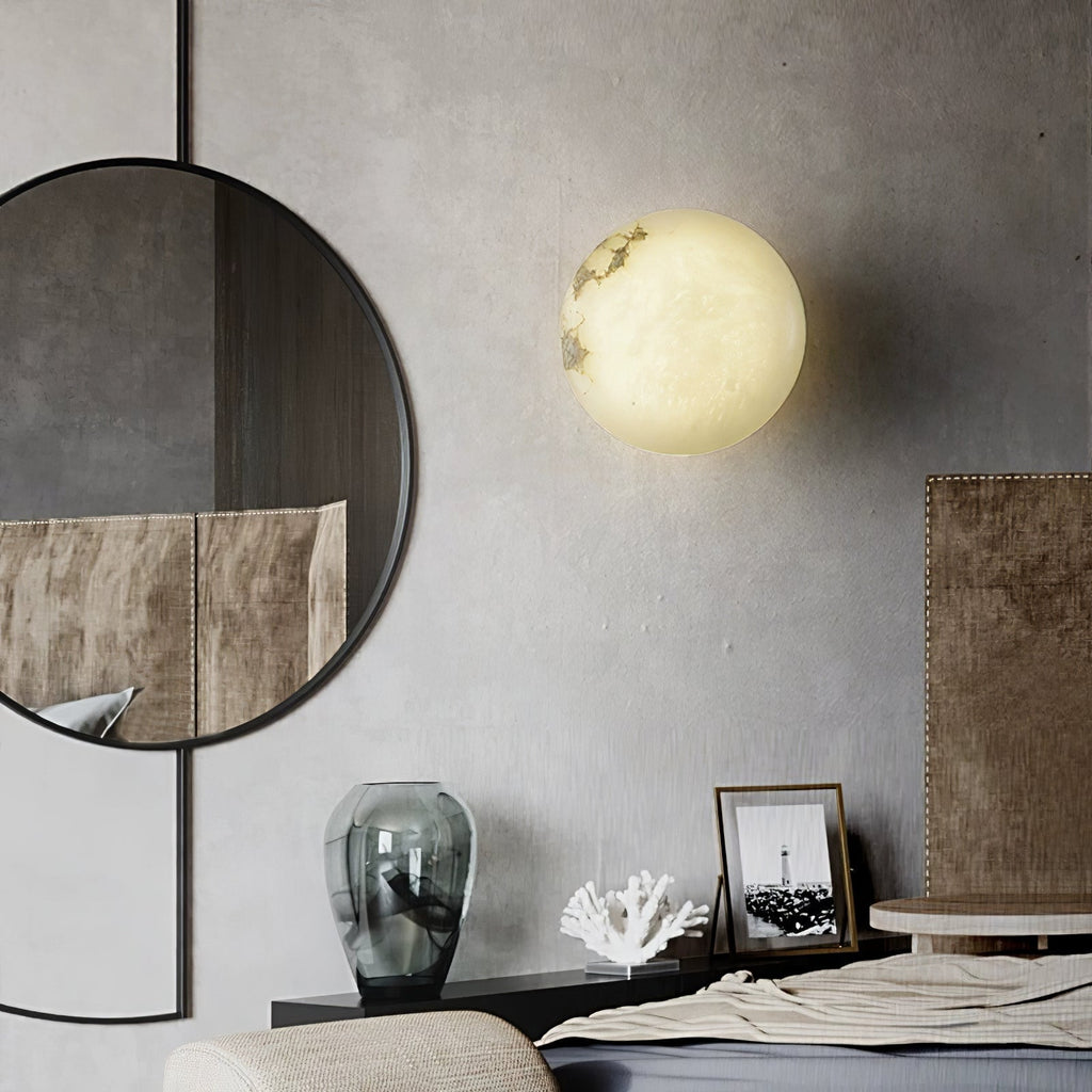Alabaster Oval Ceiling Lamp by FIFTH & BEAM — product view 26