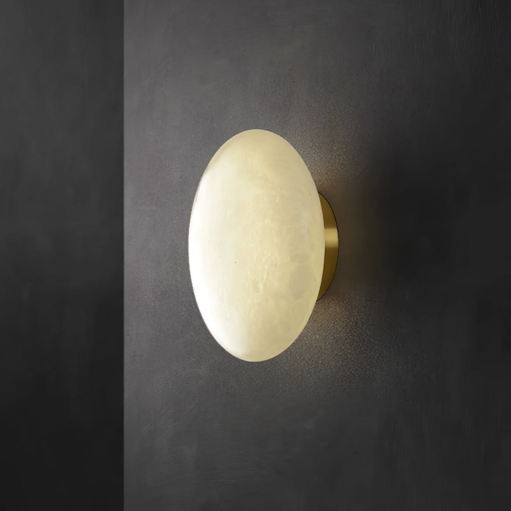 Alabaster Oval Ceiling Lamp by FIFTH & BEAM — product view 27