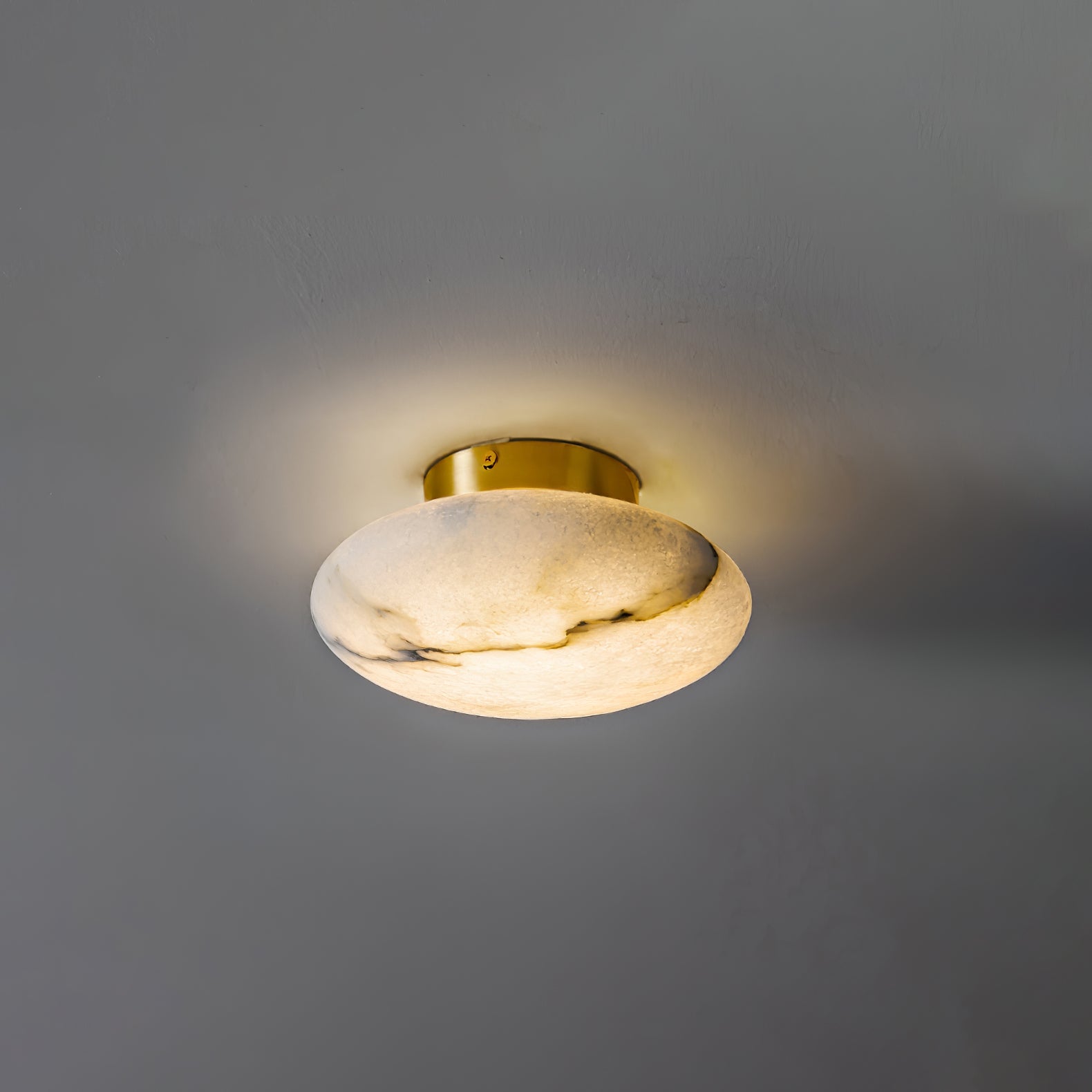 Alabaster Oval Ceiling Lamp by FIFTH & BEAM — product view 14