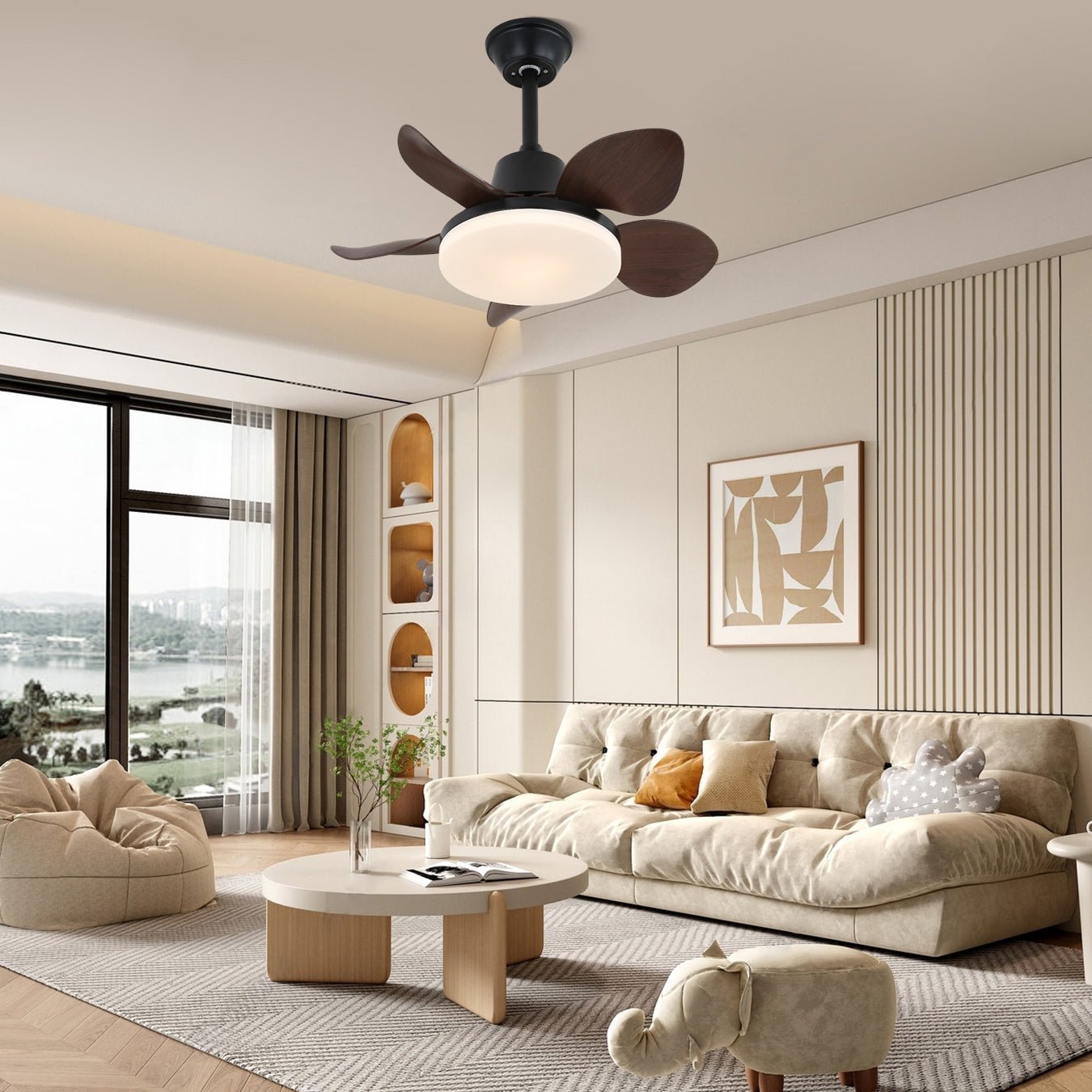 Amelia Ceiling Fan Light by FIFTH & BEAM — product view 2