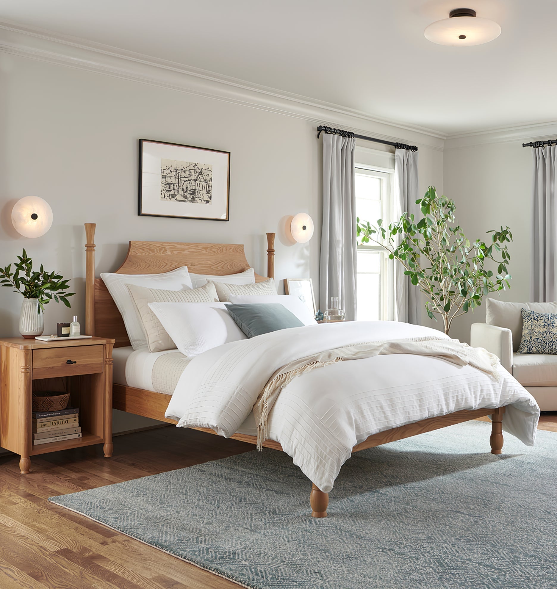 Ankeny Alabaster Ceiling Lamp by FIFTH & BEAM — product view 6