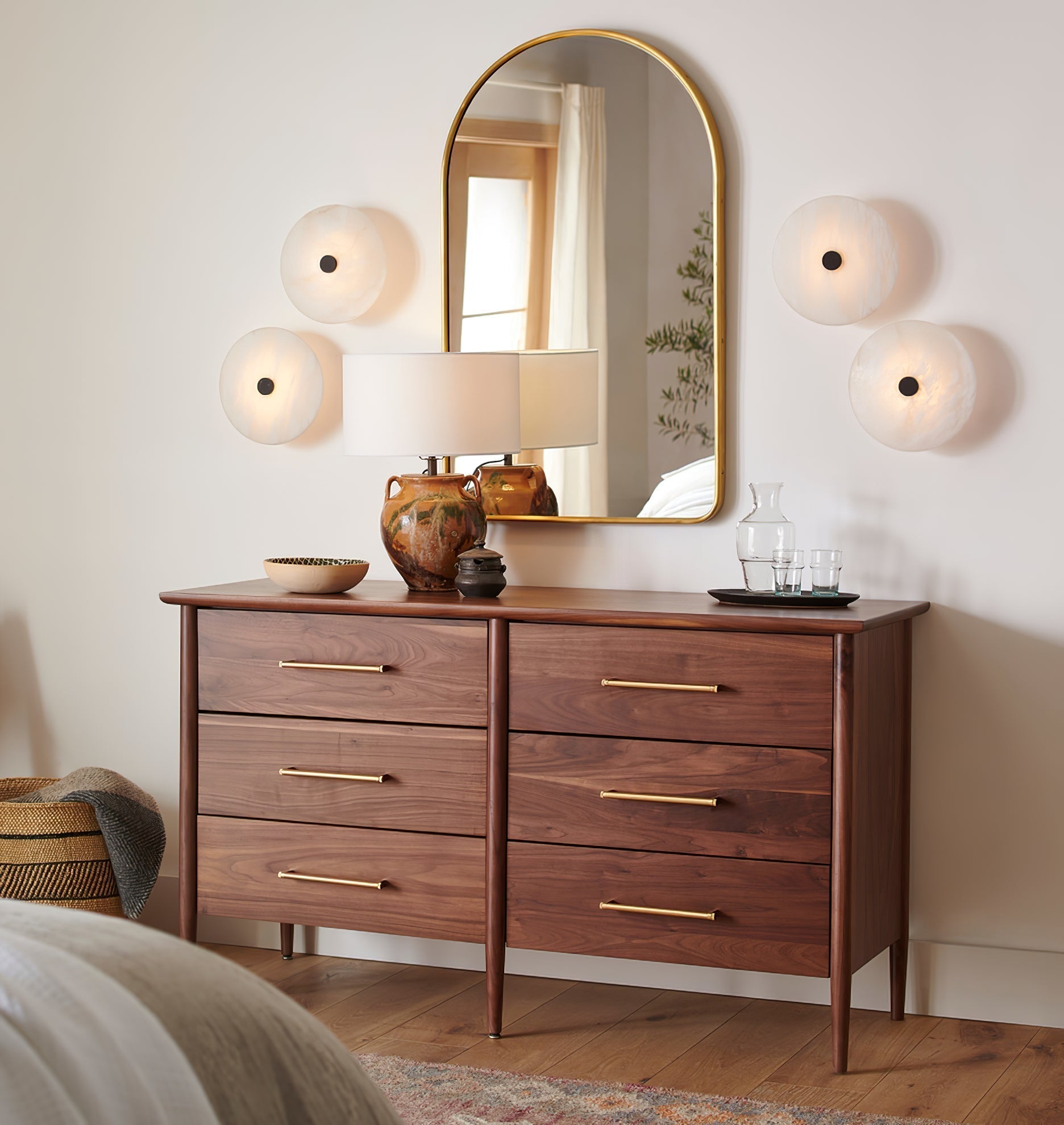 Ankeny Alabaster Ceiling Lamp by FIFTH & BEAM — product view 2