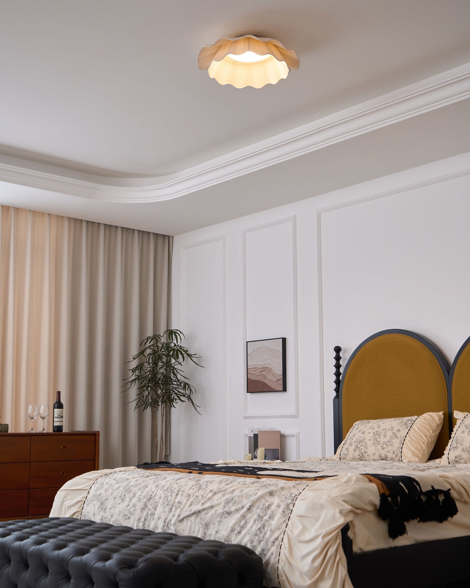 Arwen Fabric Wave Ceiling Lamp by FIFTH & BEAM — product view 18