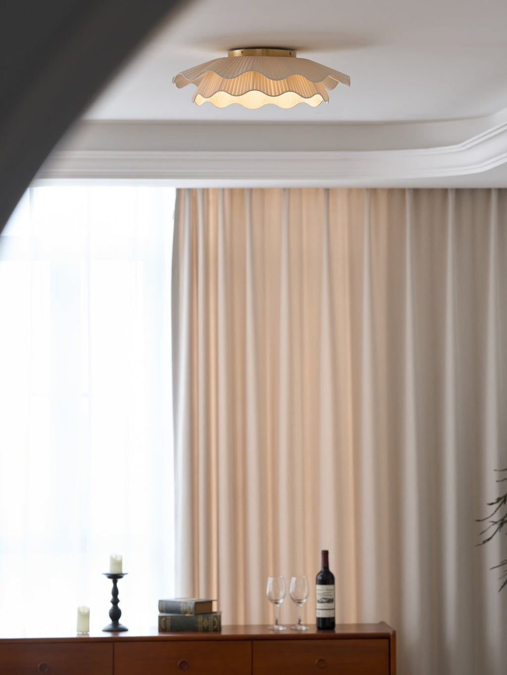 Arwen Fabric Wave Ceiling Lamp by FIFTH & BEAM — product view 28