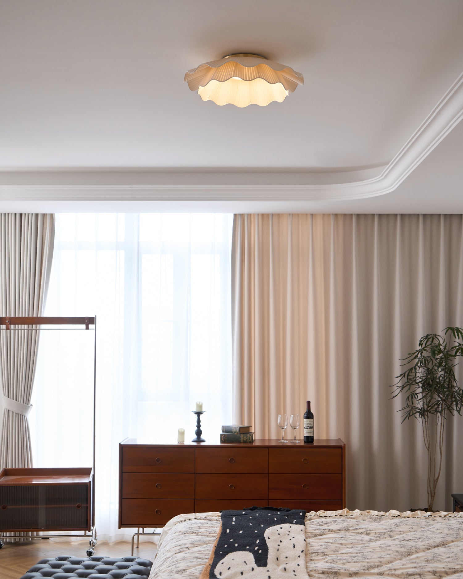 Arwen Fabric Wave Ceiling Lamp by FIFTH & BEAM — product view 17